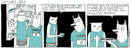 Planche, BD, cases, top chef, personnages, texte