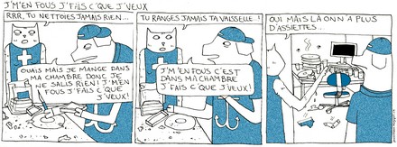 BD, images, bulles, rire, personnages, comique, chien