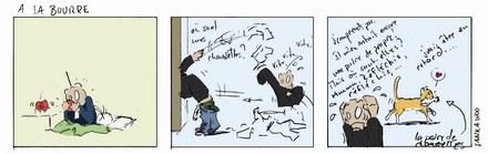 BD, images, bulles, rire, personnages, comique, chien