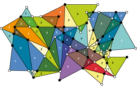 Solutions, démineur, jeu, cérébral, couleurs, puzzle, points noirs, points blancs, chiffres